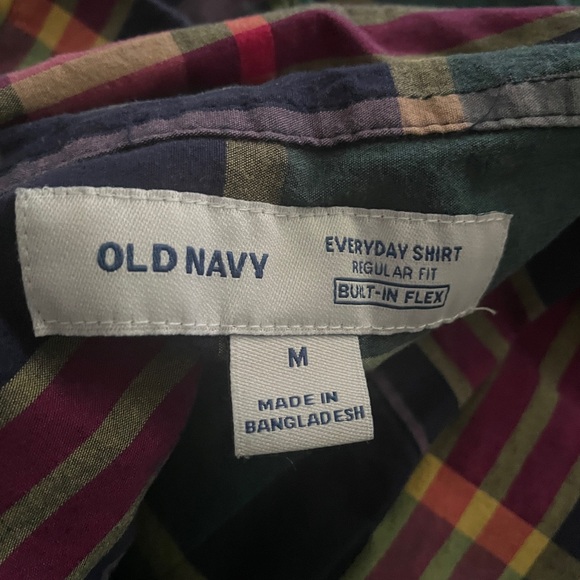 Old Navy Multicolor Plaid Casual Shirt - Picture 3 of 3